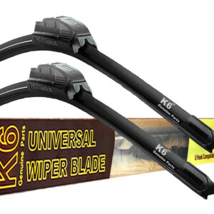 K6 CAR WIPER BLADE Set of 2 pcs, 21" & 19" Inches